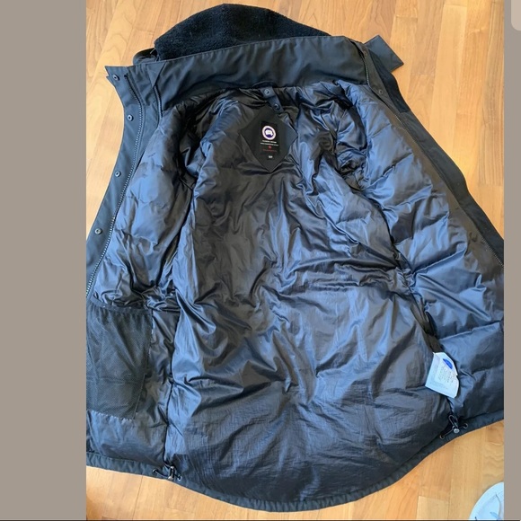 Canada Goose Down parka Coat + Vest w/ detachable hood waterproof shell Black XS - Picture 2 of 8
